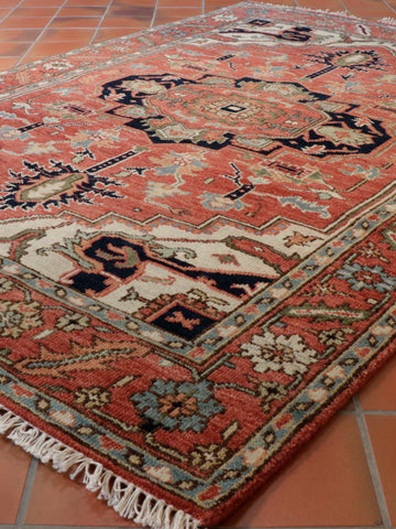 Hnadmade Indo Serapi rug - 309195