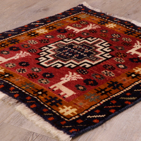 Handmade Persian Qashqai square - 309208