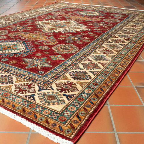 Handmade fine Afghan Kazak rug - 309226