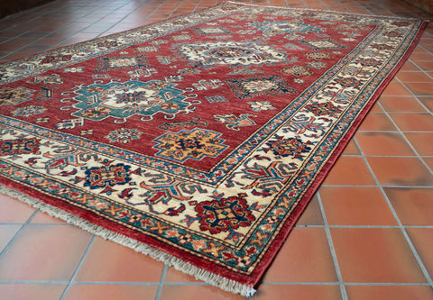 Handmade fine Afghan Kazak rug - 309228