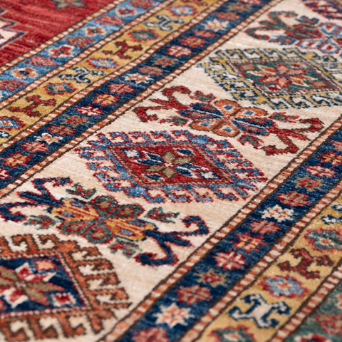 Handmade fine Afghan Kazak carpet - 309241