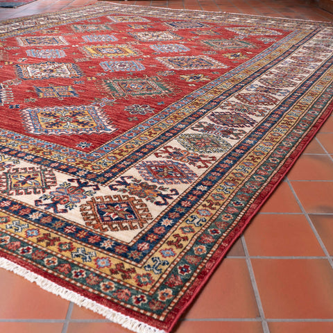 Handmade fine Afghan Kazak carpet - 309241