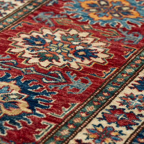 Handmade fine Afghan Kazak runner - 309251