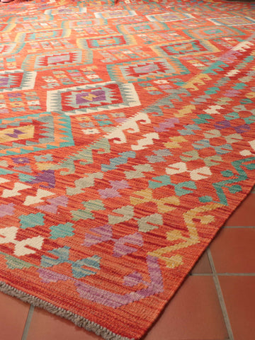 Handmade oversize Afghan Kilim - 309281