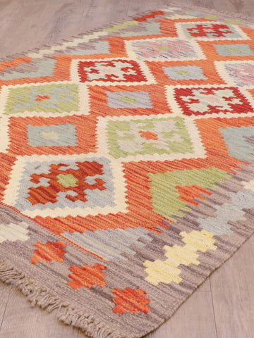 Handmade Afghan Kilim - 309303