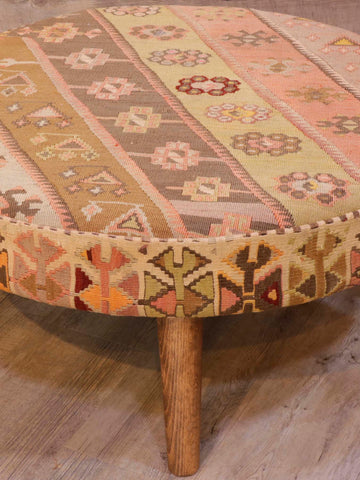 Turkish Kilim Large circular stool -309316