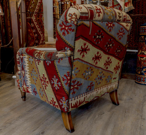 Handmade Turkish kilim Howard Chair - 309320-D
