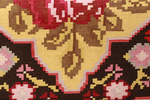 Moldavan Kilim covered ottoman - 309324