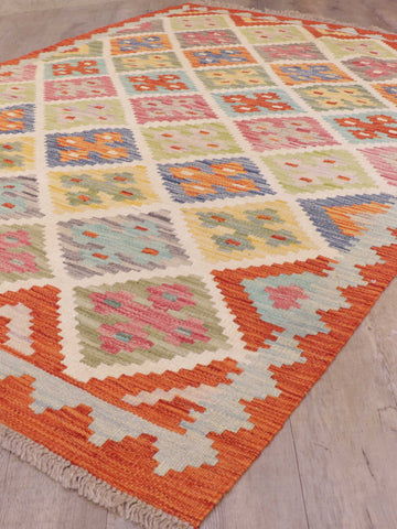 Handmade Afghan Kilim - 309395