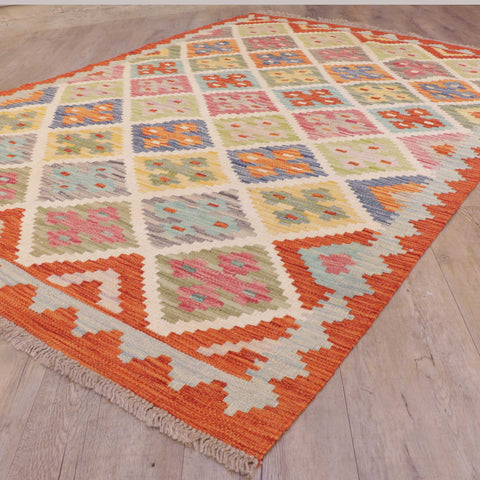 Handmade Afghan Kilim - 309395