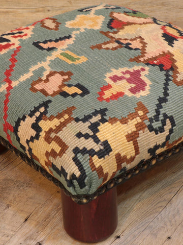 Small handmade Turkish kilim lady bug stool -309406