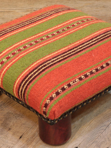 Small handmade Turkish kilim lady bug stool -309408