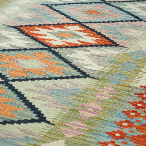 Handmade Afghan Kilim medium runner - 309418