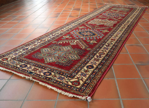 Handmade Afghan Kazak runner - 309449