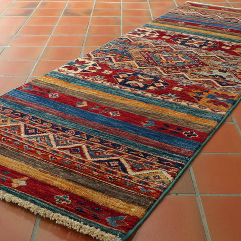 Handmade Afghan Kharjeen runner - 309458