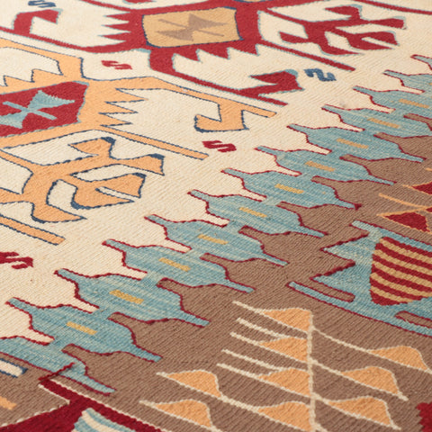 Handmade Fine Turkish Seccade Kilim rug - 309471