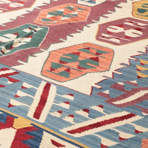 Handmade Fine Turkish Seccade Kilim rug - 309479