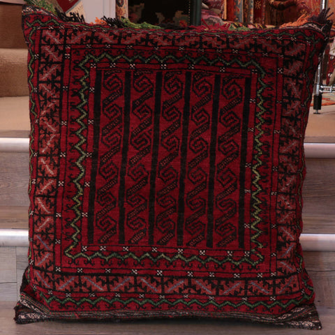 Handmade Oriental nomadic pile cushion - 309491