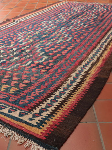 Handmade Old Persian Bidjar Kilim - 309496