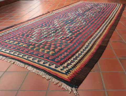 Handmade Old Persian Bidjar Kilim - 309496