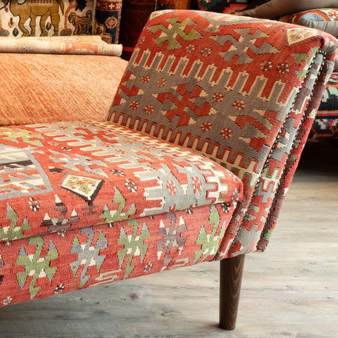 Handmade Turkish kilim Balmoral Bench storage seat - 309500