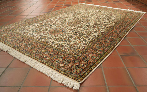 Handmade fine Kashmir silk rug - 309515