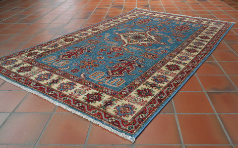 Handmade fine Afghan Kazak rug - 309582