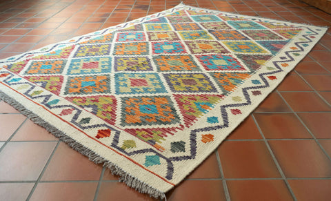 Handmade Afghan Kilim - 309619