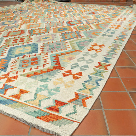 Handmade oversize Afghan Kilim - 309630