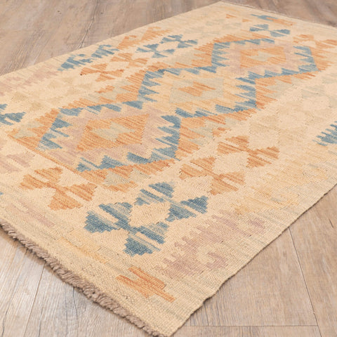 Handmade washed Afghan Kilim - 309650