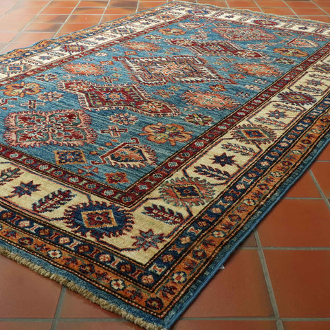 Handmade fine Afghan Kazak rug - 309656