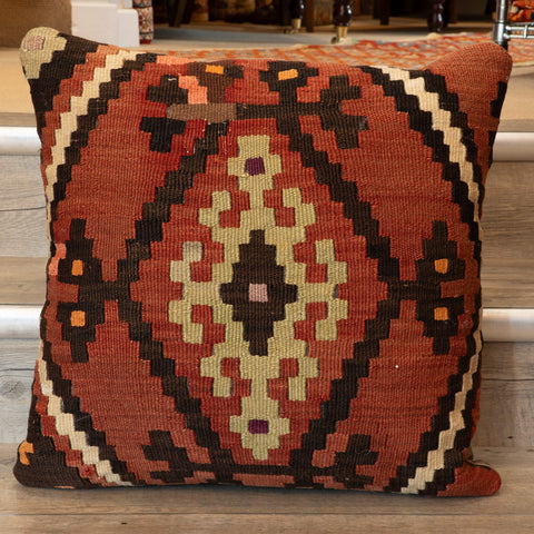 Large Handmade Turkish kilim cushion - 309673-E