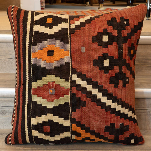 Large Handmade Turkish kilim cushion - 309673-J