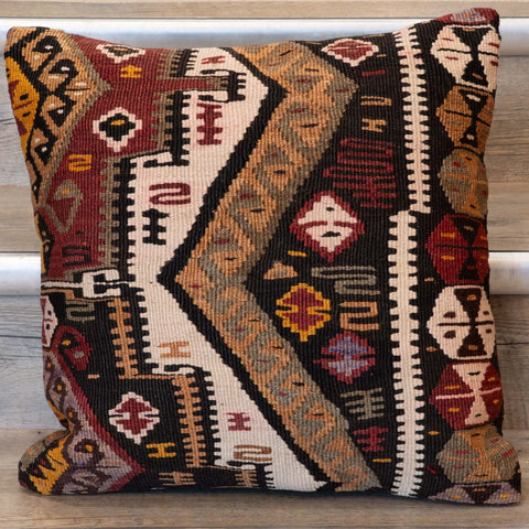 Small Handmade Turkish kilim cushion -309674-AU