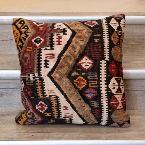 Small Handmade Turkish kilim cushion -309674-AU