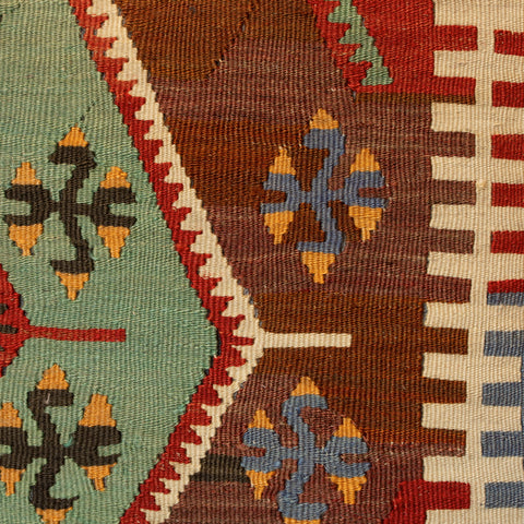 Small Handmade Turkish kilim cushion - 309674-D