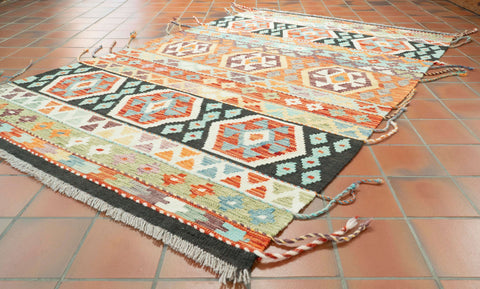 Handmade Afghan tribal Kilim - 309704