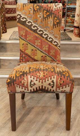 Handmade Turkish kilim Dining Chair - 309764a