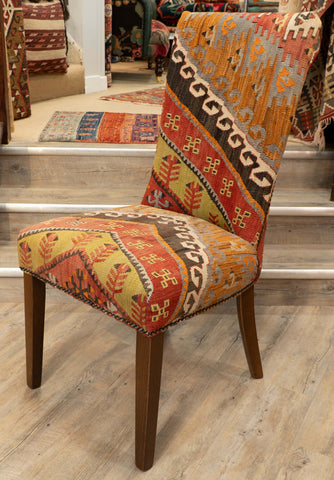 Handmade Turkish kilim Dining Chair - 309764b