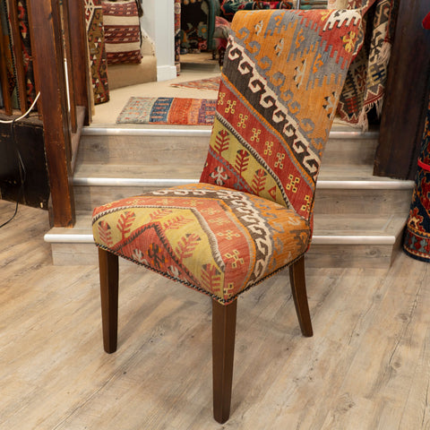 Handmade Turkish kilim Dining Chair - 309764d