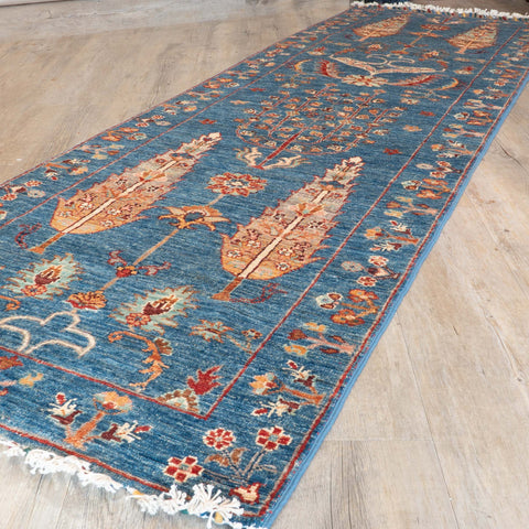 Handmade Afghan Sultani short runner - 309864