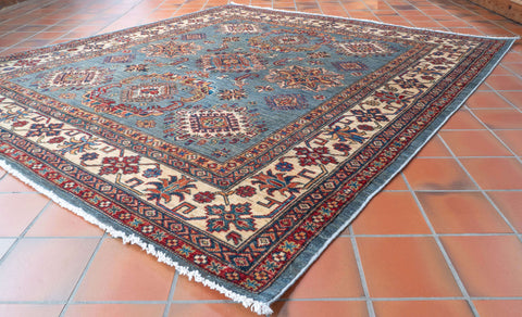 Handmade fine Afghan Kazak square rug - 309882