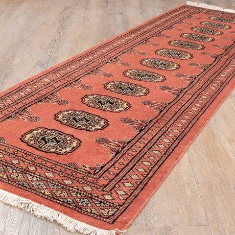 Handmade Pakistan Bokhara short runner - 309920
