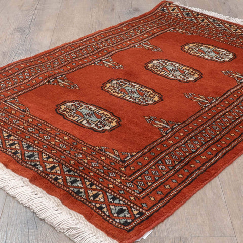 Handmade Pakistan Bokhara rug - 309966