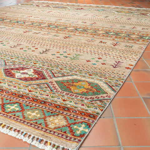 Handmade Afghan Kharjeen carpet - 310008