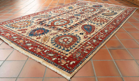Handmade fine Afghan Aryana rug - 310070