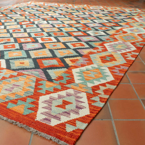 Handmade Afghan Kilim - 310163