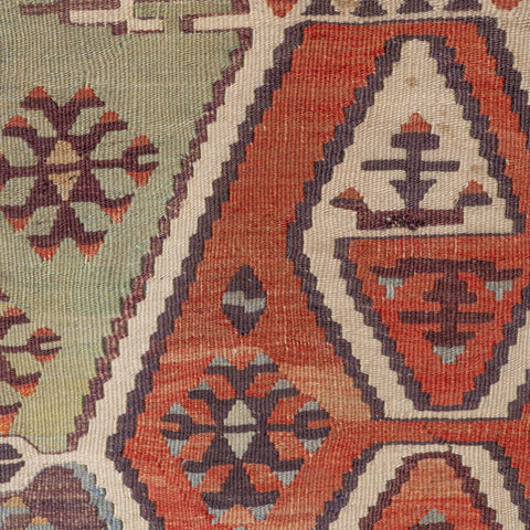 Medium Turkish kilim covered stool - 310279