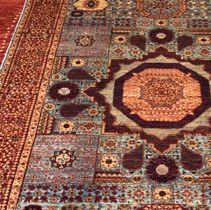 Handmade fine Afghan Mamluk rug - ENR306433