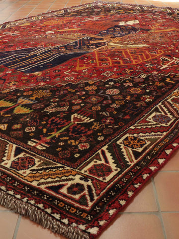 Handmade Persian Qashqai carpet - TR309003